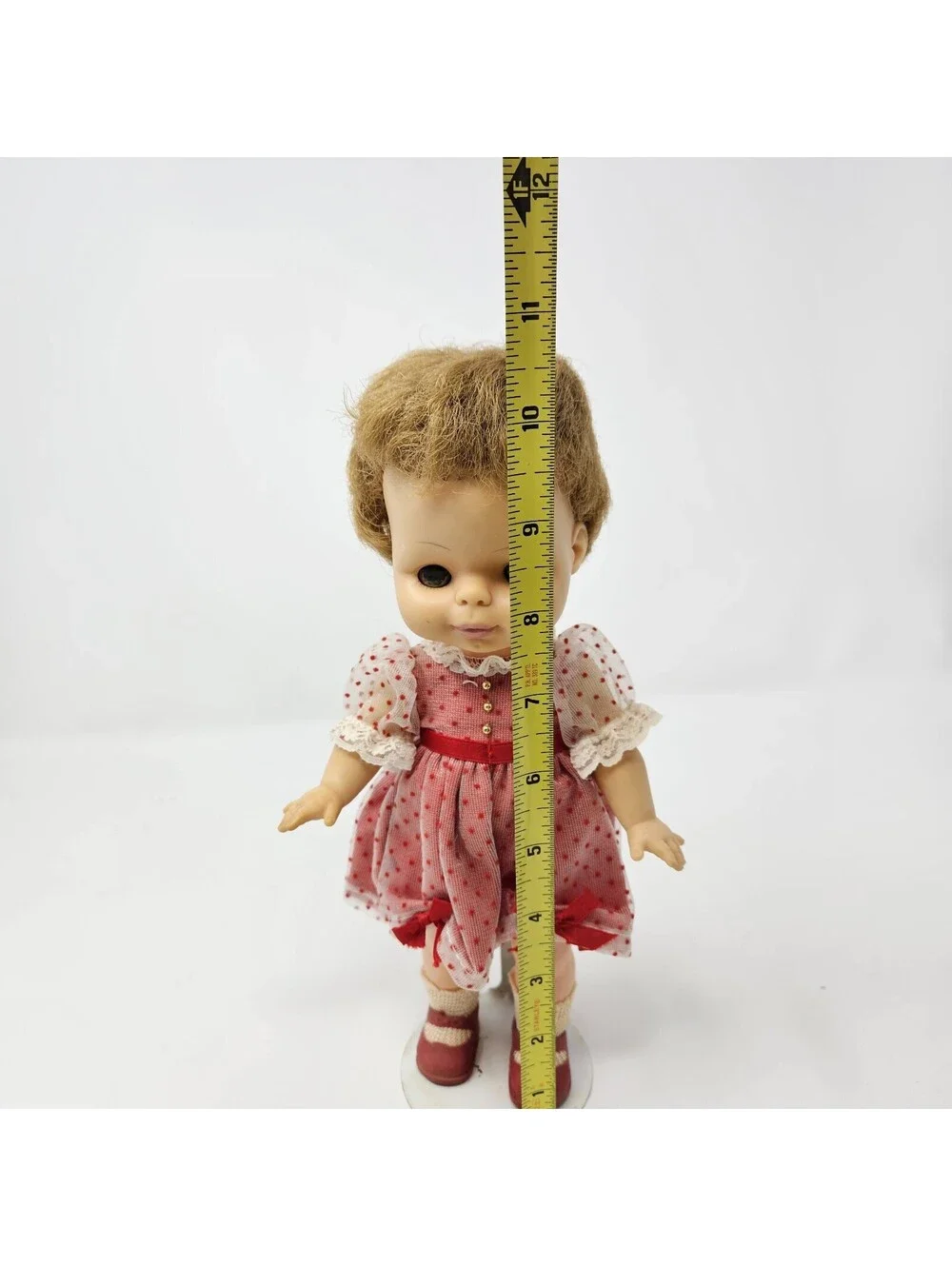 Vintage Dressy Doll Horsman Dolls Inc. BC9 Brown Hair 11” With Stand